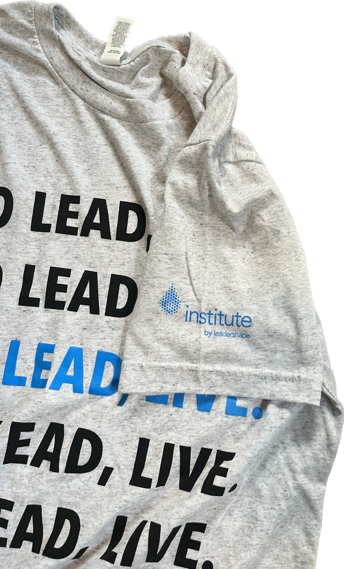 To Lead, Live Gray Heathered Tshirt